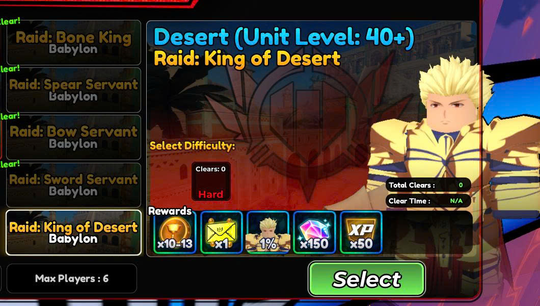 Cày Secret Gilgamesh + đồ evo ( AC )